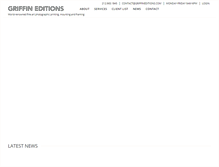 Tablet Screenshot of griffineditions.com